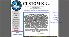 Desktop Screenshot of customk9inc.com